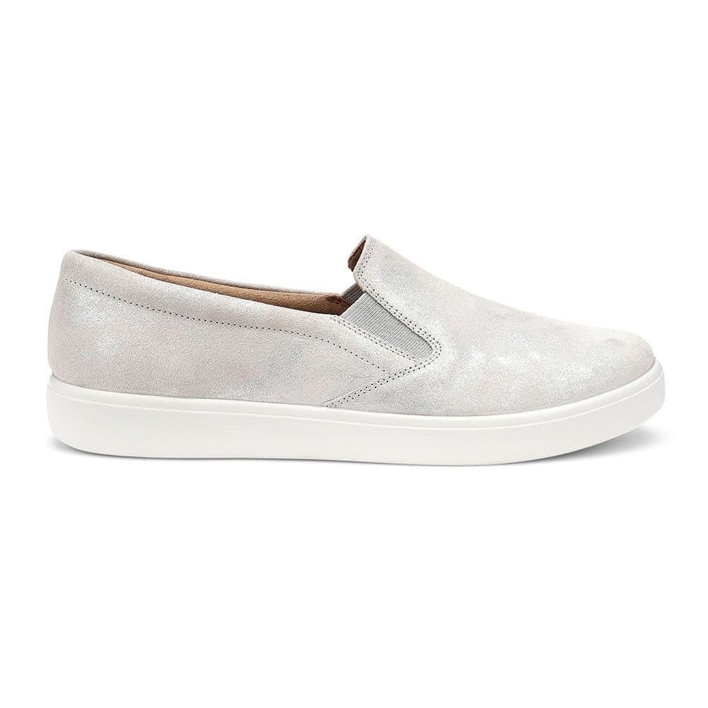 Hotter Hotter Women's 'Tasha' Slip-On Trainers in Silver