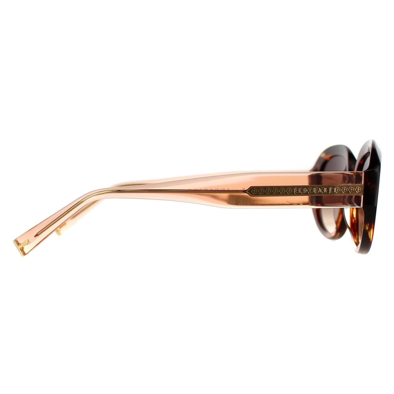 Ted Baker Ted Baker Women's Oval Brown Horn Brown Gradient TB1689 Penny - 4