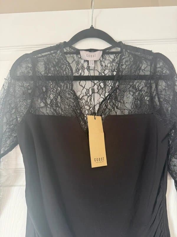 Coast Black lace top