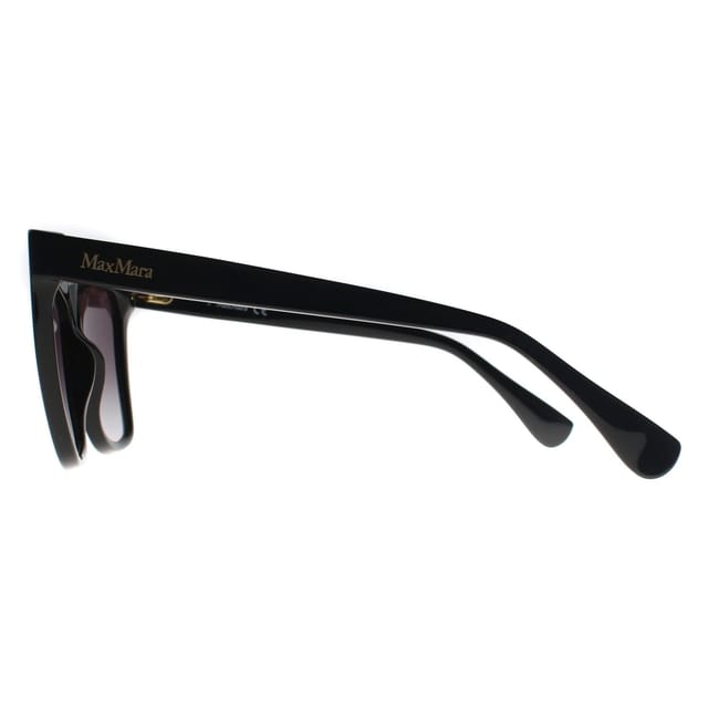 Max Mara Max Mara Women's Cat Eye Shiny Black Smoke Grey Gradient MM0008 Logo2 - 3