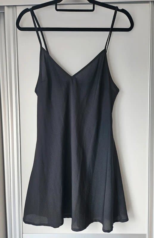 Topshop Women's Kate Moss Topshop Black Floral Mini Dress (UK Size 12)