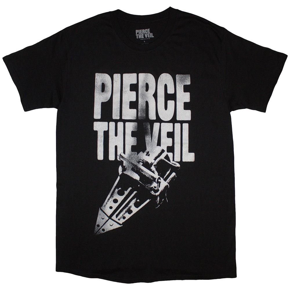 Pierce The Veil Pierce The Veil Men's Text T-Shirt in Black - 2