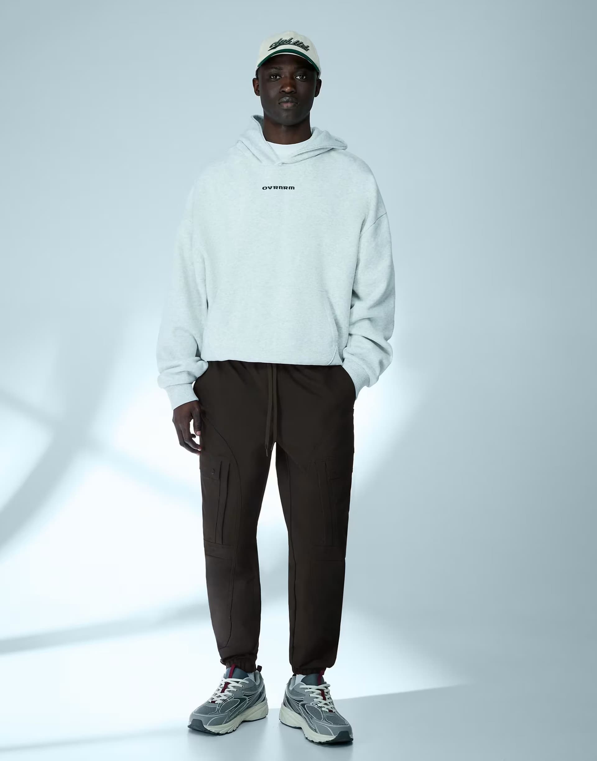 ASOS Bershka Technical slim fit cargo trousers in black