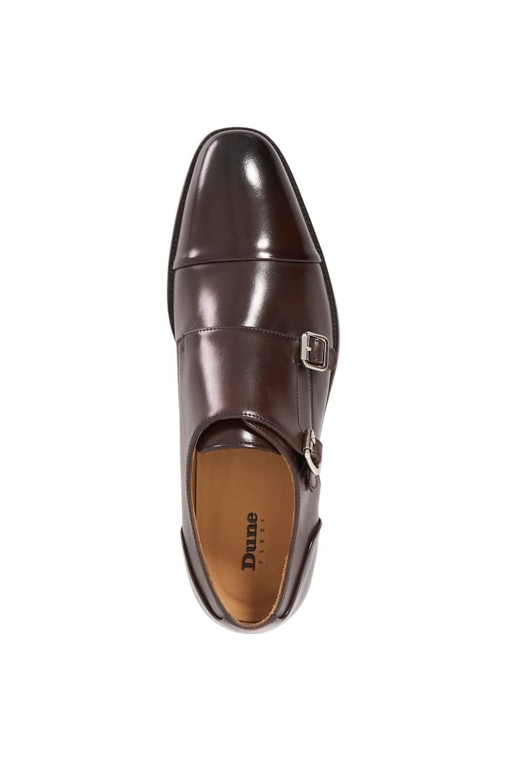 Dune London Dune London Men's 'Satchin 2' Leather Monk Straps in Brown - 4