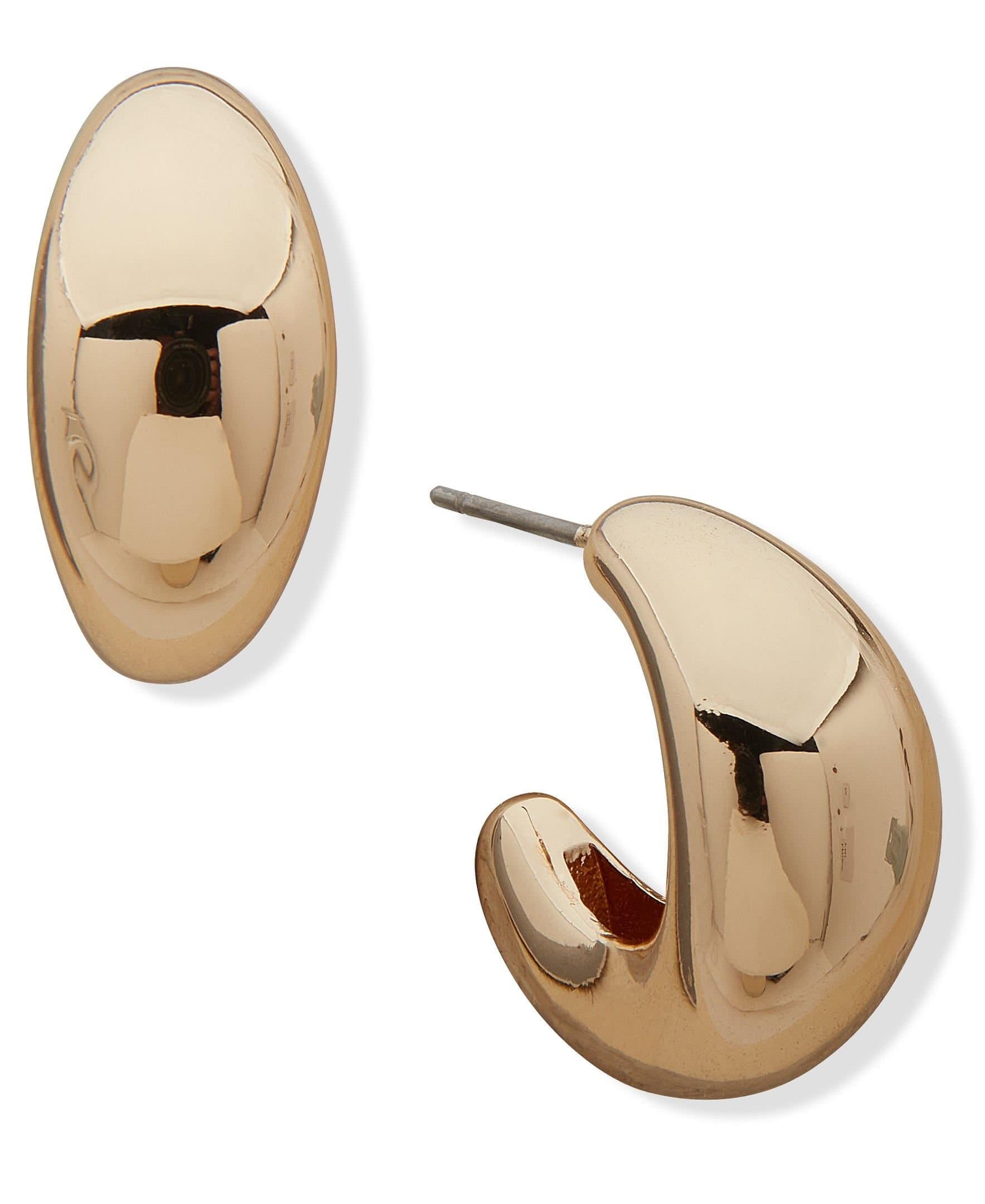 DKNY DKNY Women's Chunky Gold 18mm Hoop - Gold