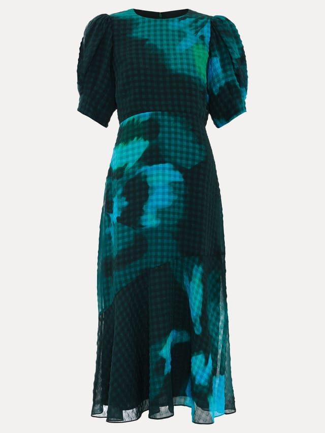 Phase Eight Phase Eight Women's Nancy Floral Midi Dress in Teal - 2