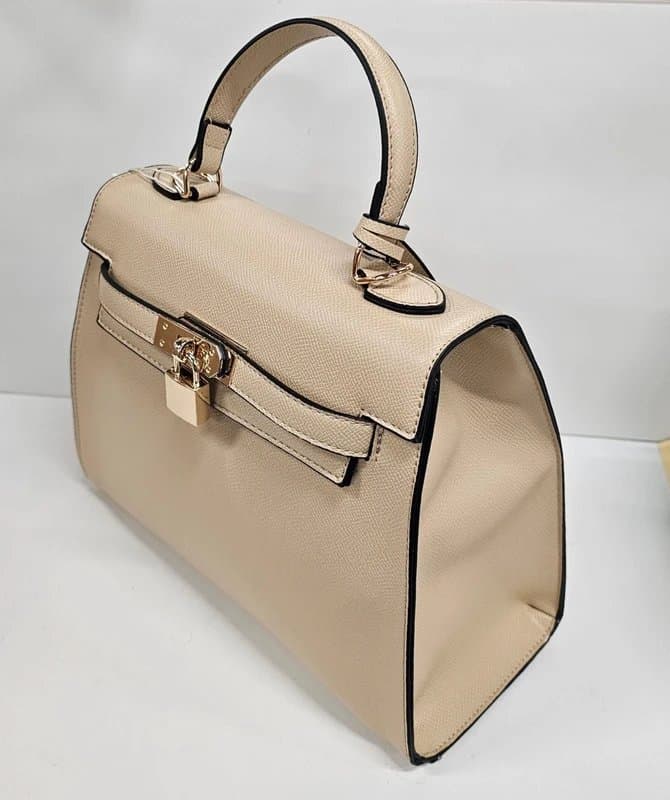 Milano Leather Look Top Handle Bag - Ladies Handbag - RRP £69