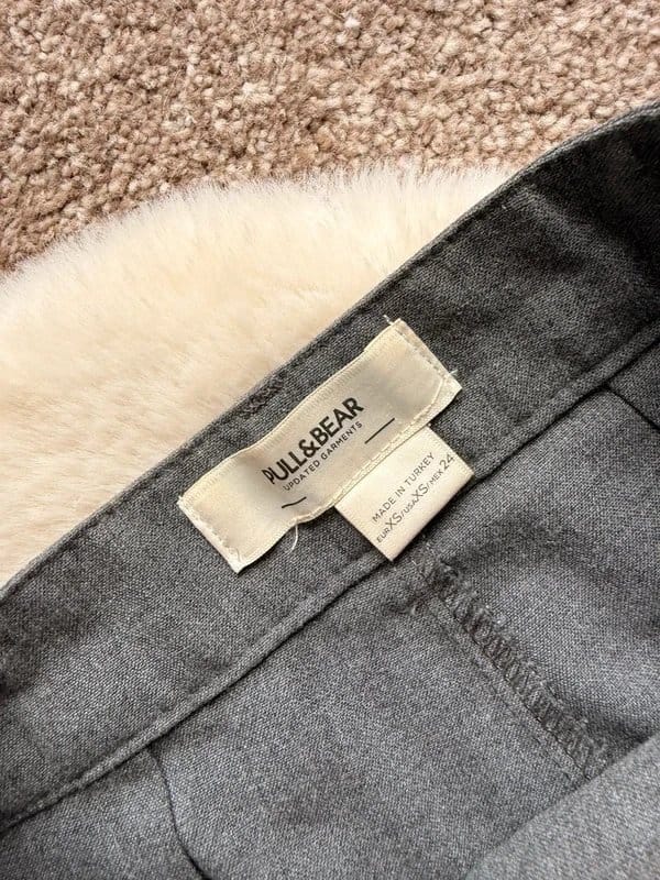 Pull & Bear Pull and bear grey pleated trousers - 1
