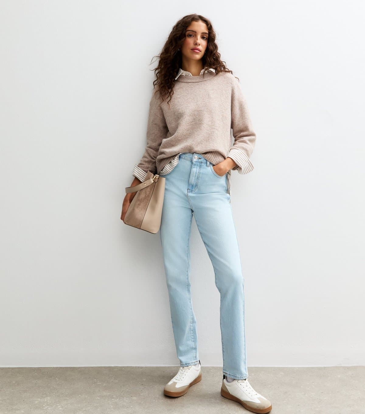 New Look Women's Tall Light Blue Hannah Straight Leg Jeans New Look