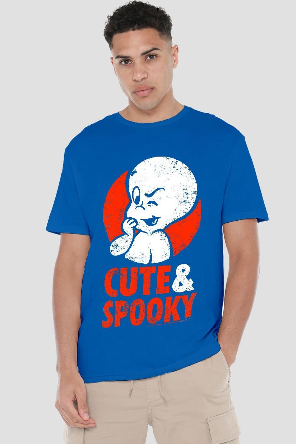 NBCU NBCU Men's Casper Cute & Spooky T-Shirt, Royal