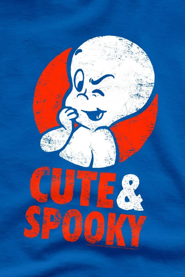 NBCU NBCU Men's Casper Cute & Spooky T-Shirt, Royal - 3