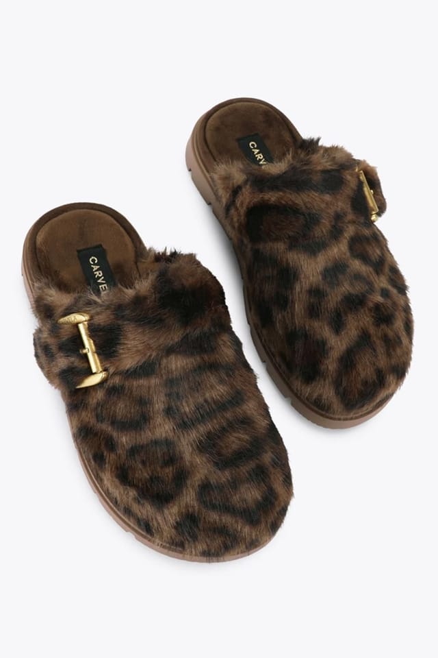 Carvela Carvela Women's 'Pavillion Warm Mule' Flats in Brown - 2