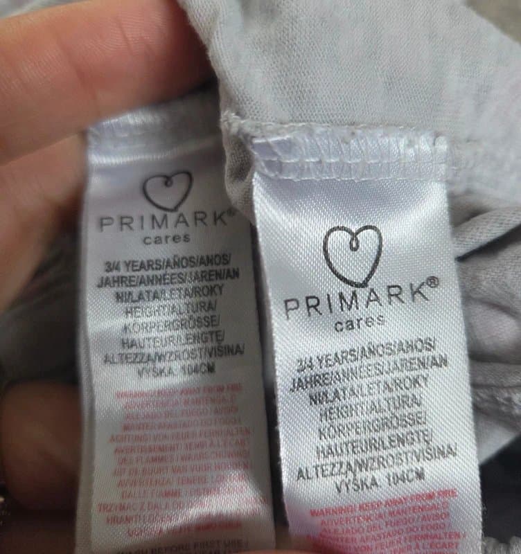 Primark Girls 3-4 years primark bundle of 2 pjs two piece Pyjamas