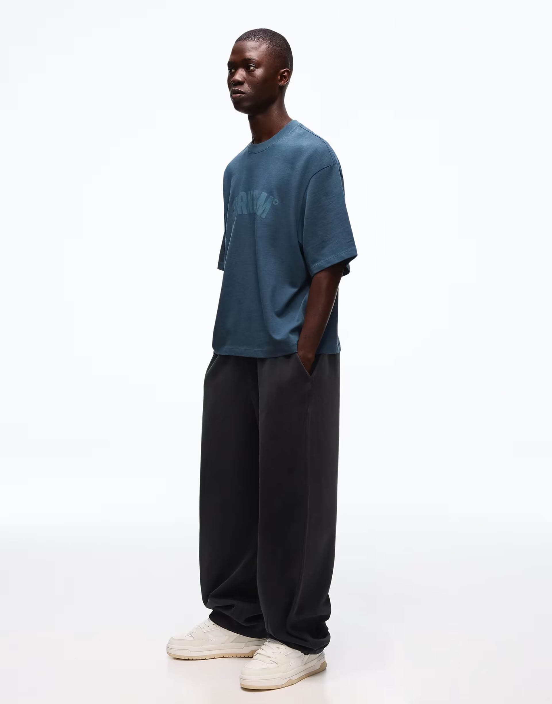 ASOS Black Interlock Balloon Trousers