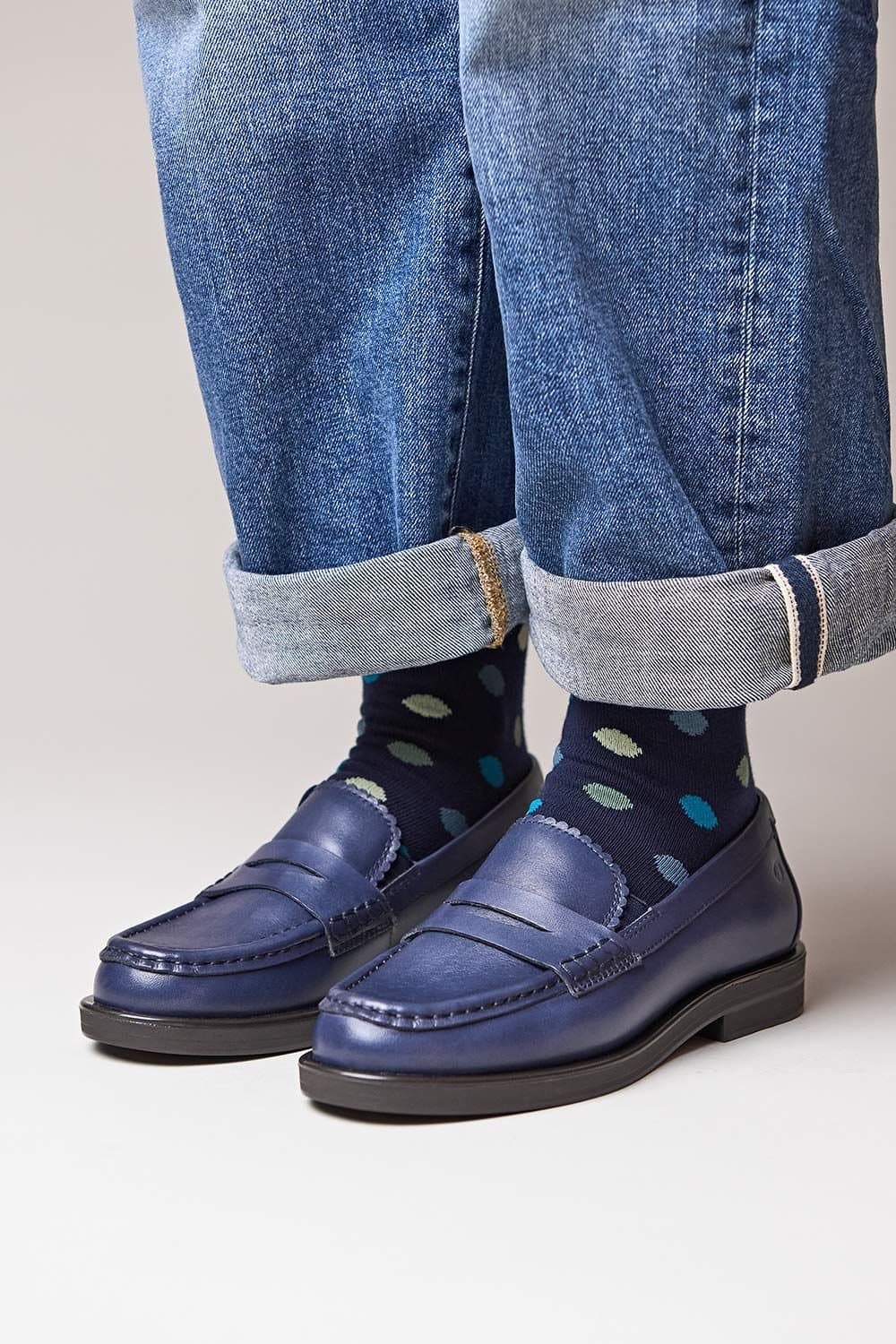 Moshulu Moshulu Women's 'Prion' Characterful Loafers in Indigo