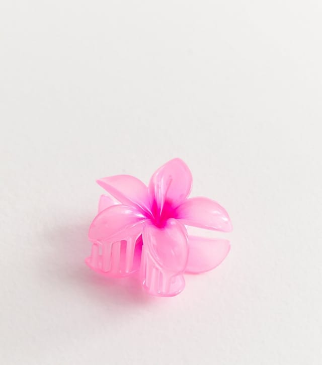 New Look Bright Pink Tropical Flower Hair Clip New Look - 3