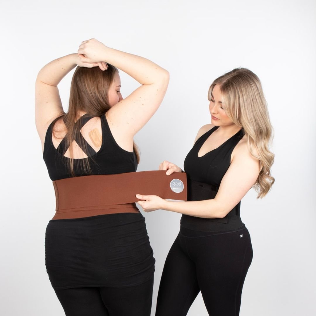 GWB Shapewear GWB Shapewear Women's Maternity & Postpartum Tummy Wrap Back Support Corrector in Brown - 4