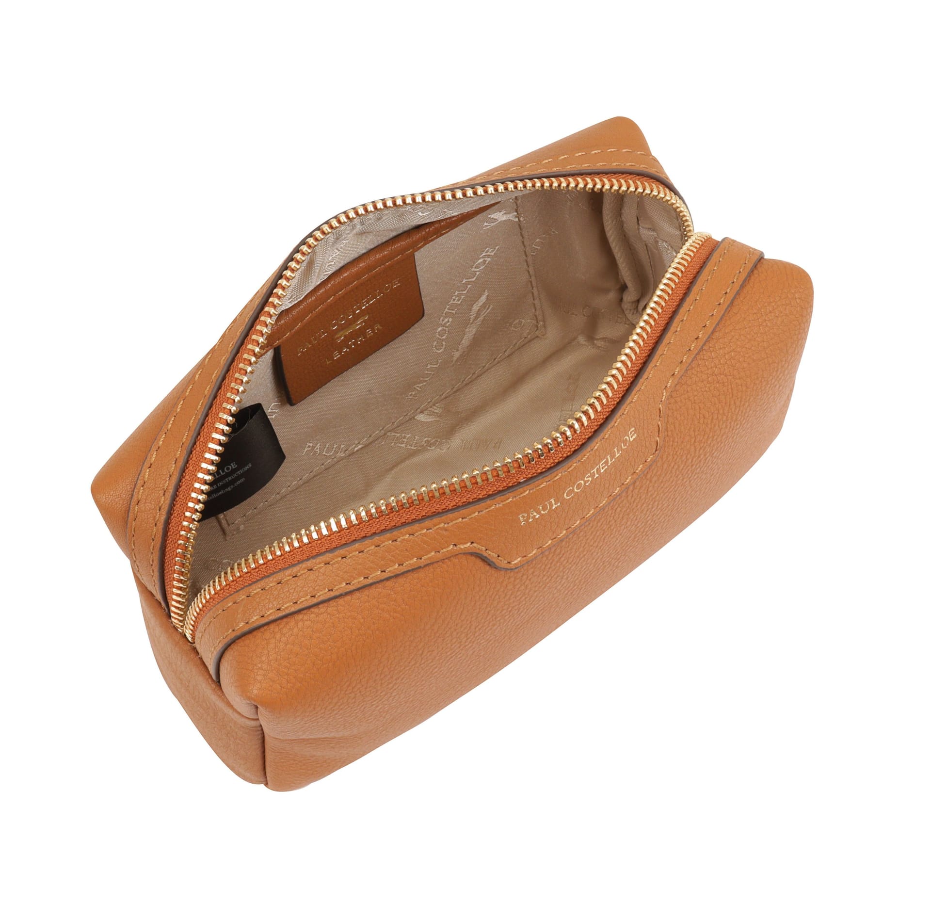 Paul Costelloe Paul Costelloe Women's Sesia Leather Pouch in Brown - 4