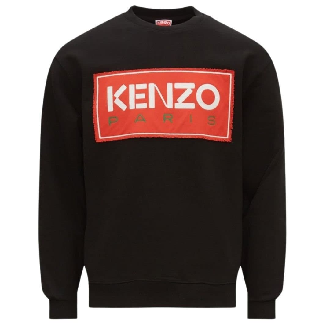 Kenzo Kenzo Men's Paris Block Logo Black Sweatshirt