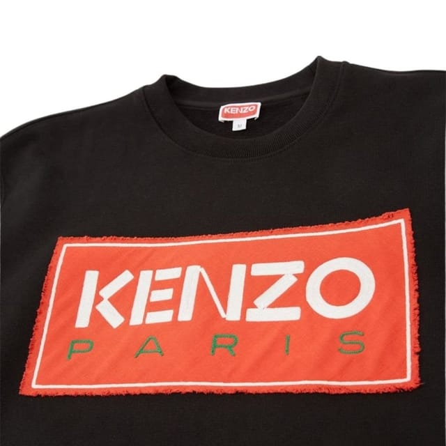 Kenzo Kenzo Men's Paris Block Logo Black Sweatshirt - 3