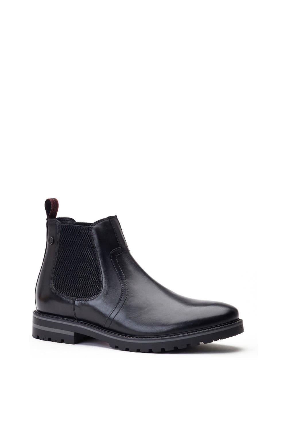 Base London Base London Men's Cutler Waxy Chelsea Boot in Black