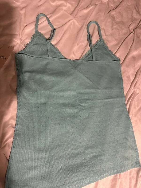 Hollister Turquoise Lace Trim Camisole