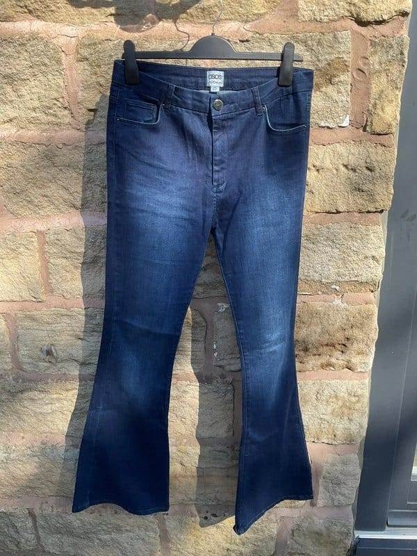 ASOS Blue Flared Stretch Jeans