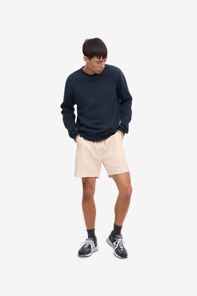 Colourful Standard Colourful Standard Men's Long Sleeve Crew Neck Sweatshirt in Navy - 2