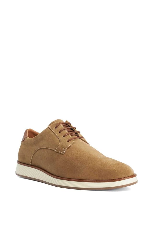 Dune London Dune London Men's 'Bow' Suede Derbies in Natural - 2