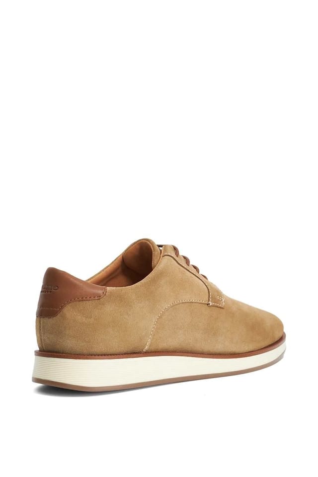 Dune London Dune London Men's 'Bow' Suede Derbies in Natural - 3