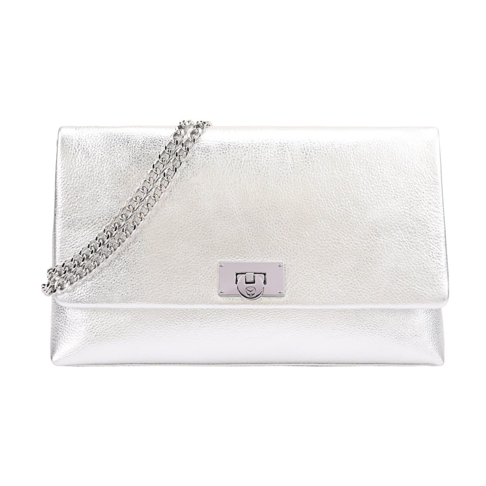 Sosandar SOSANDAR Women's Madison Crossbody Bag in Silver
