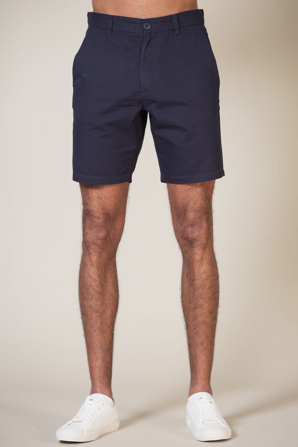 French Connection French Connection Navy Cotton Chino Shorts for Men