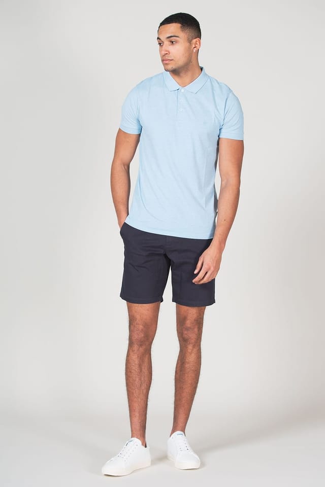 French Connection French Connection Men's Cotton Chino Shorts in Navy - 3