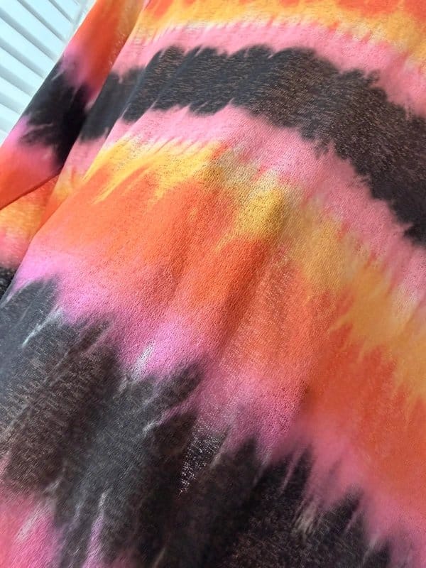 ASOS Multi Tie Dye Sheer High Neck Top