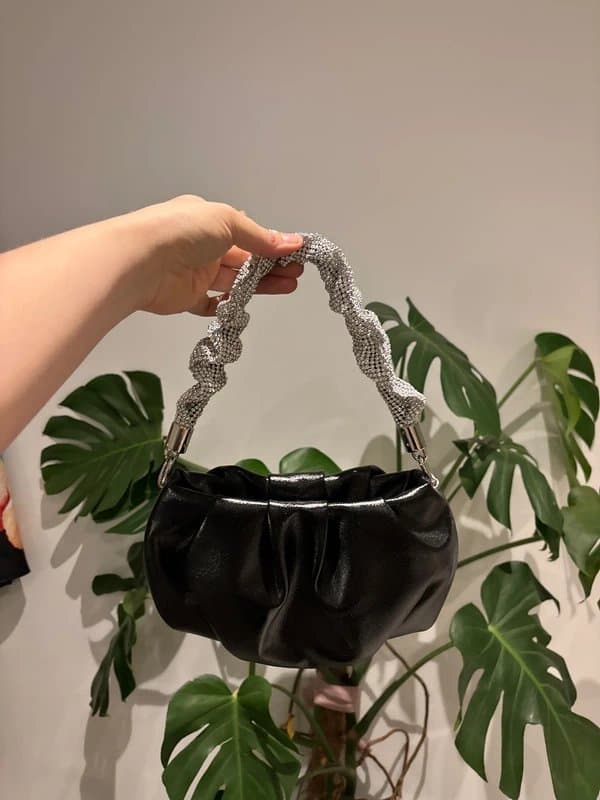 ASOS ASOS black bag with sliver handle