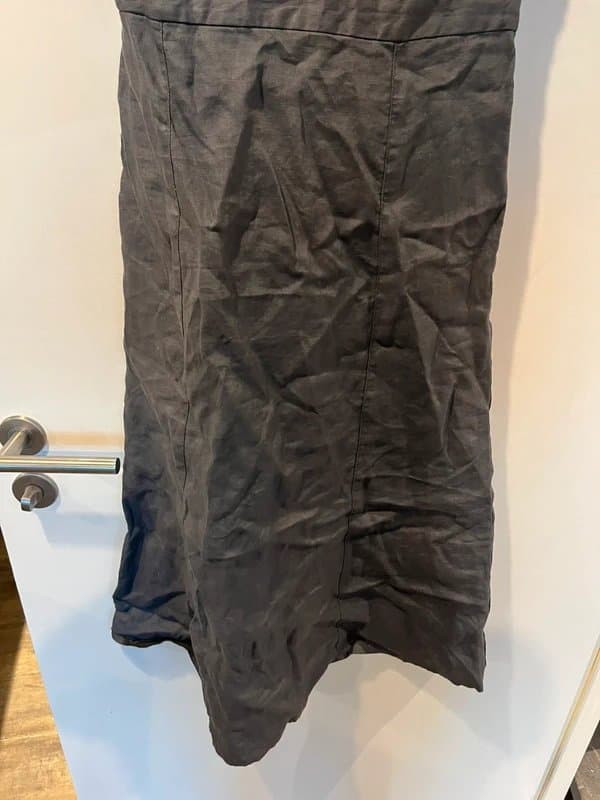 Marks & Spencer M&S grey floral flower appliqué beaded cap sleeve tie back belted milkmaid babydoll midi dress BNWT