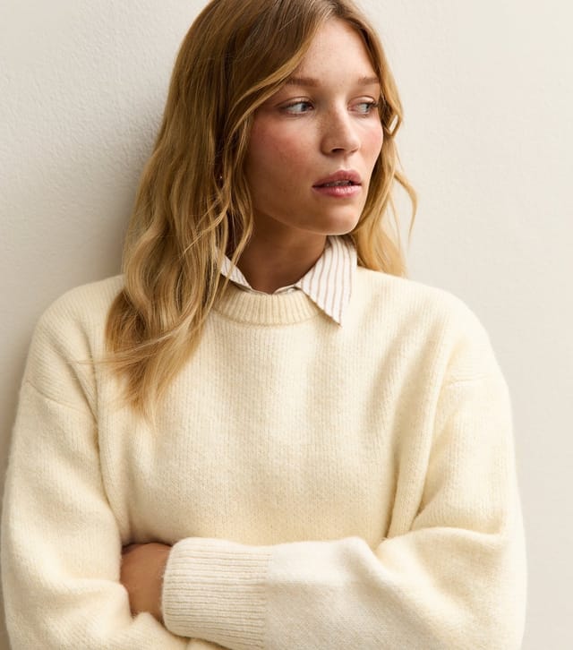 New Look Women's Cream Chunky Oversized Jumper New Look - 3