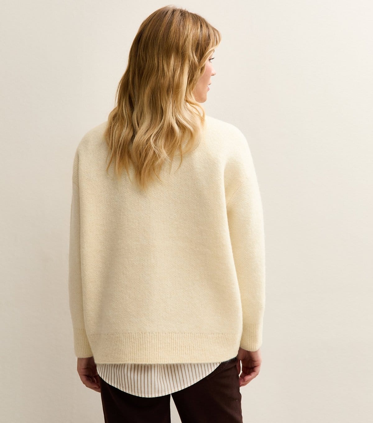 New Look Women's Cream Chunky Oversized Jumper New Look - 4