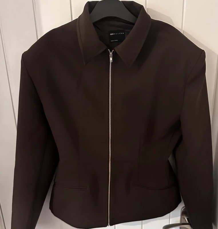 ASOS ASOS Chocolate Brown Cinched Waist Jacket in Size 12