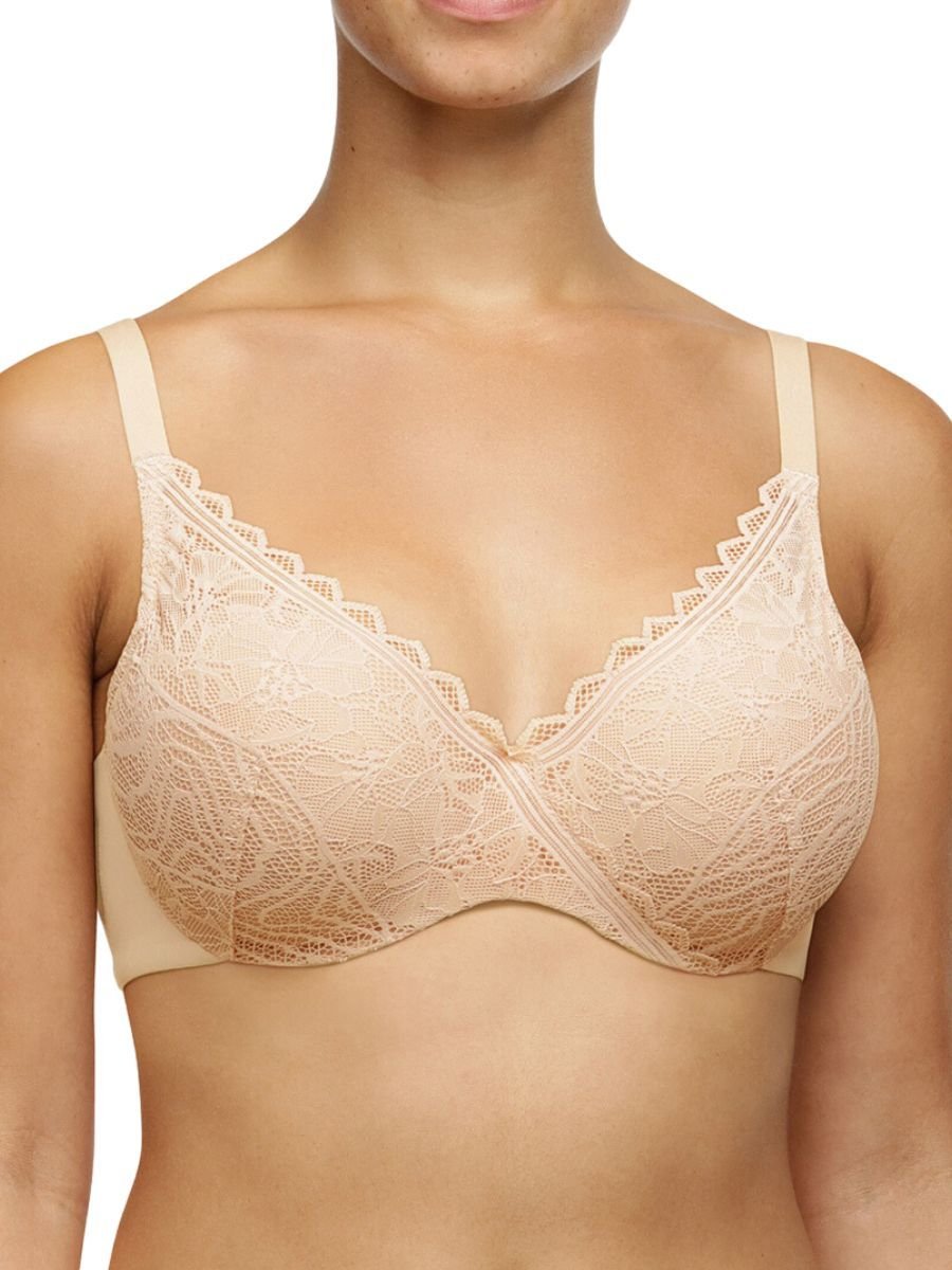 Chantelle Chantelle Women's Floral Touch Covering Memory Foam Bra in Nude - 2