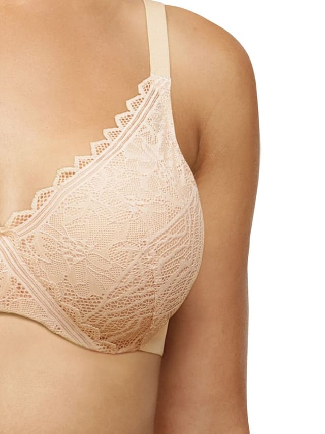 Chantelle Chantelle Women's Floral Touch Covering Memory Foam Bra in Nude - 2