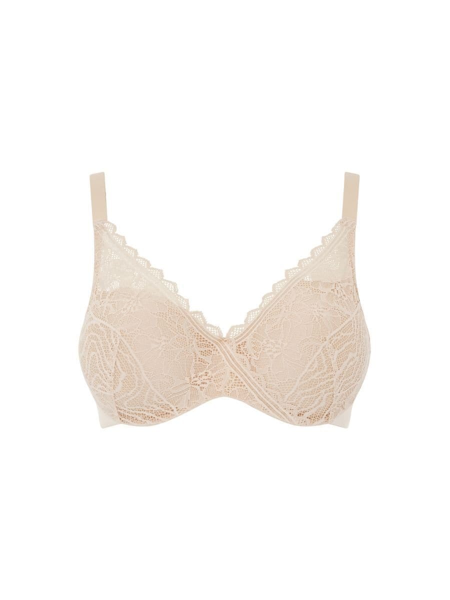 Chantelle Chantelle Women's Floral Touch Covering Memory Foam Bra in Nude - 4