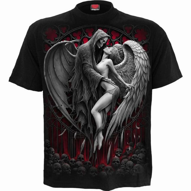 Spiral Direct Spiral Direct Men's Forbidden Back Print T-Shirt in Black - 2