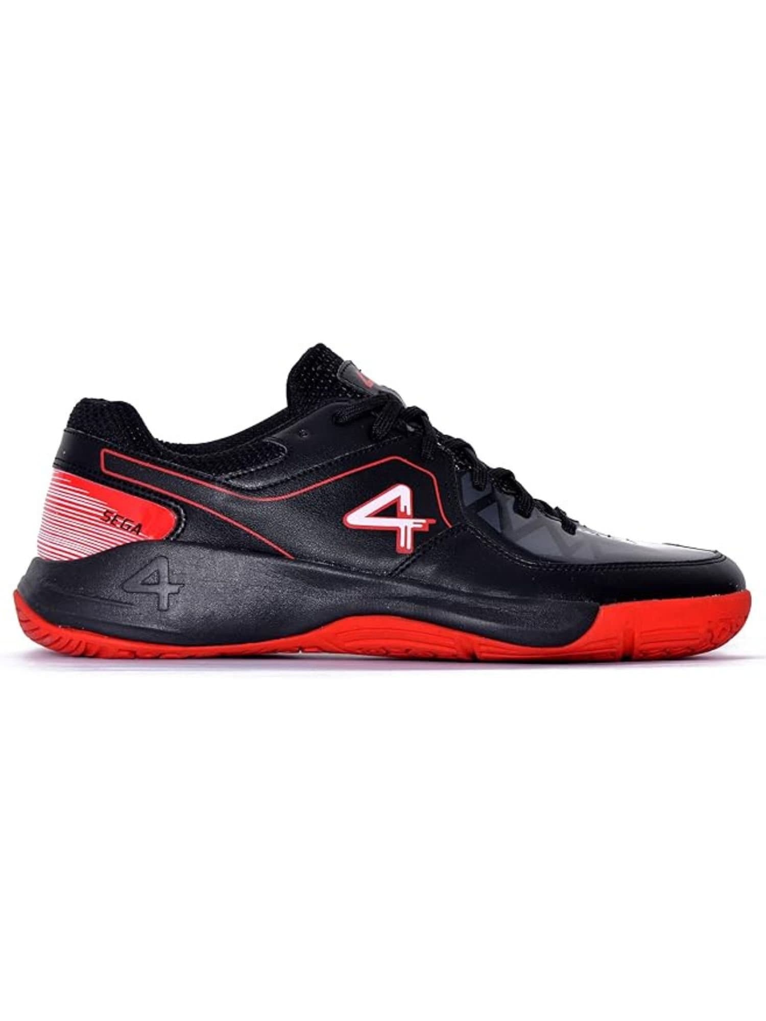 QUIVE QUIVE Men's Hyper Badminton Squash Volleyball Court Shoes in Black