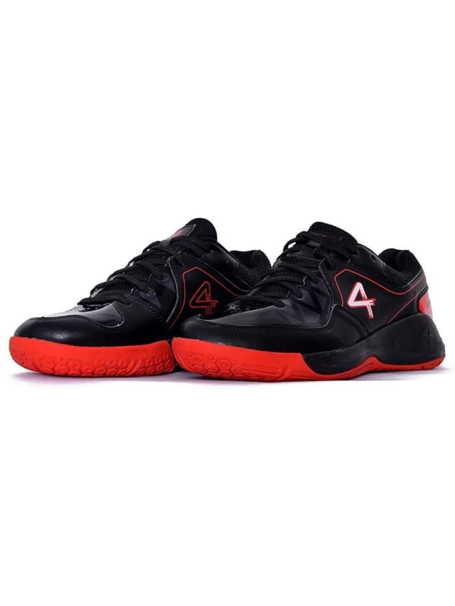 QUIVE QUIVE Men's Hyper Badminton Squash Volleyball Court Shoes in Black - 2