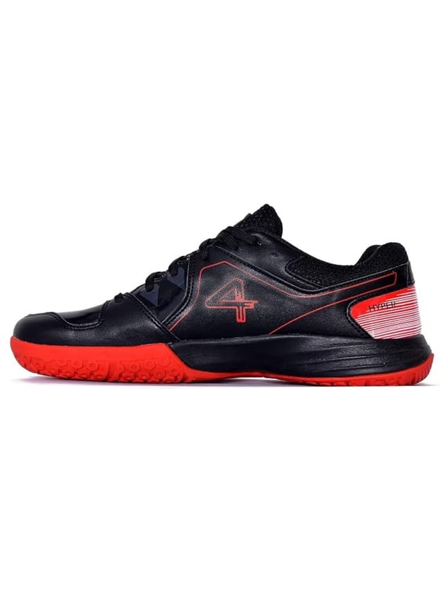 QUIVE QUIVE Men's Hyper Badminton Squash Volleyball Court Shoes in Black - 3