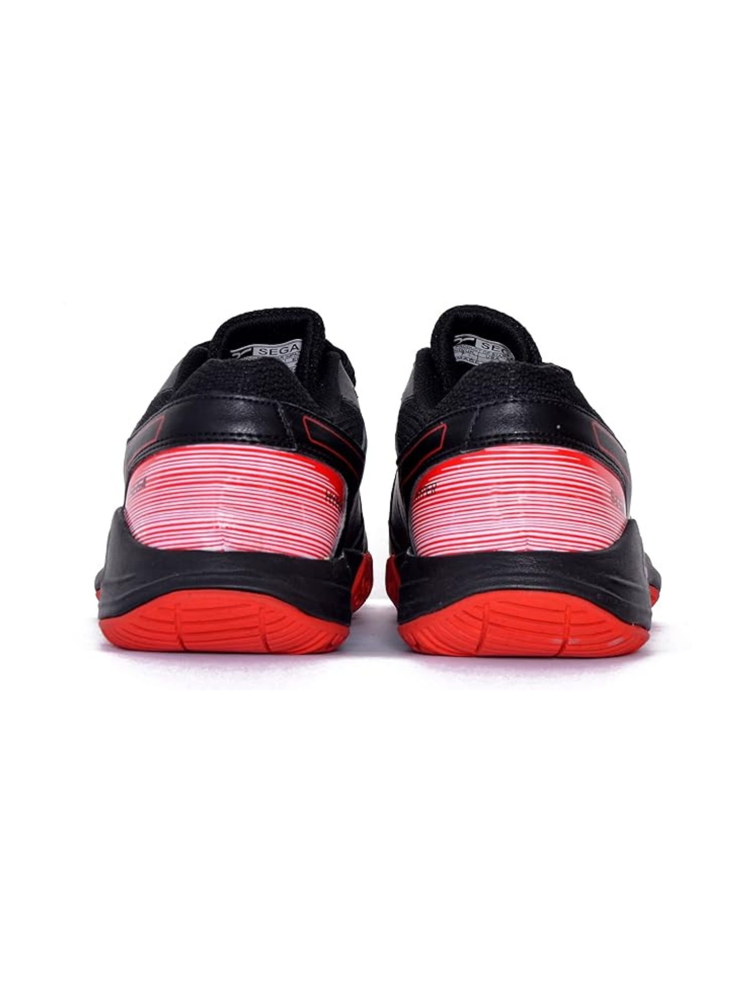 QUIVE QUIVE Men's Hyper Badminton Squash Volleyball Court Shoes in Black - 4