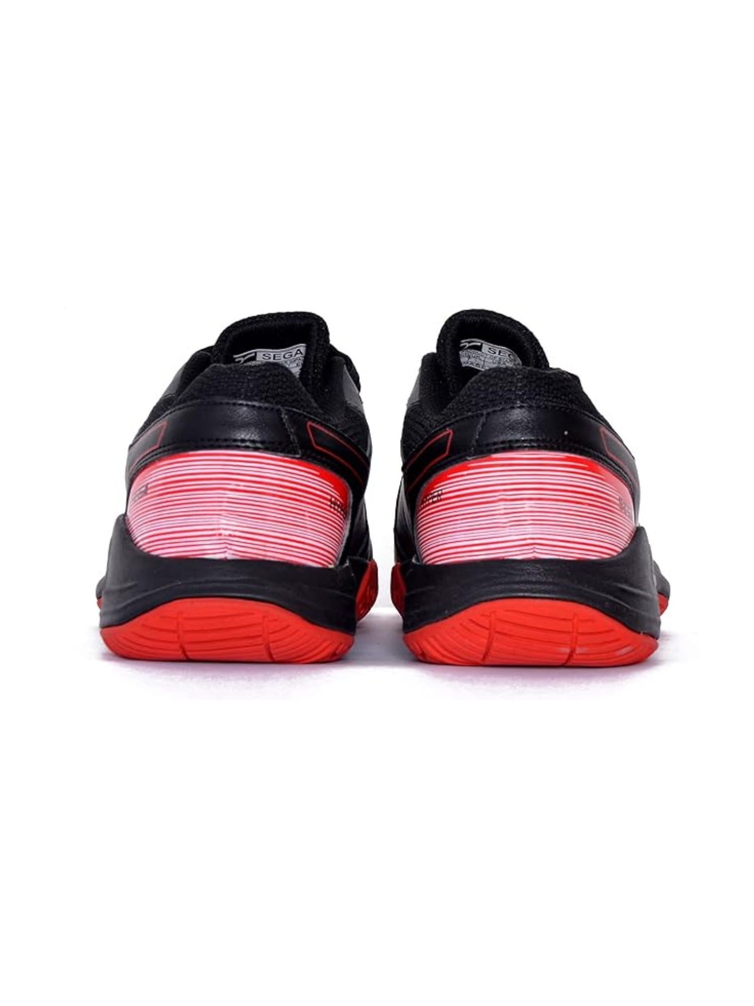 QUIVE QUIVE Men's Hyper Badminton Squash Volleyball Court Shoes in Black - 4