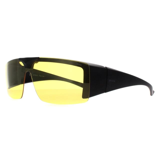INVU INVU Men's Rectangle Matte Black High Yellow E2700 - 2
