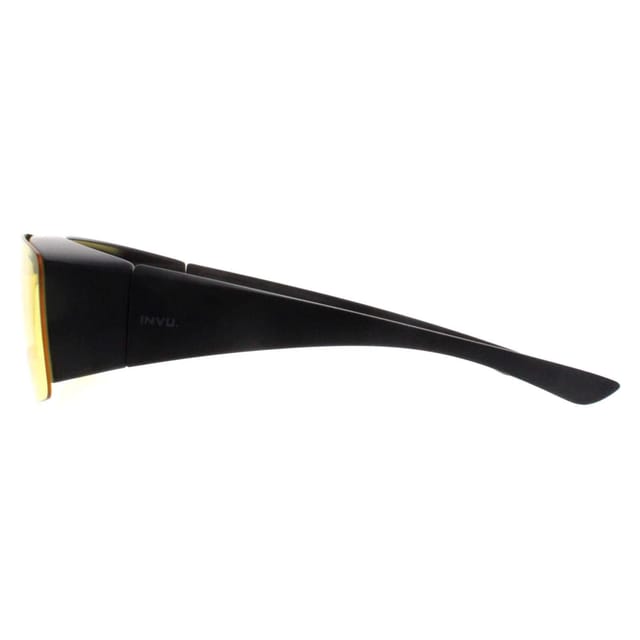 INVU INVU Men's Rectangle Matte Black High Yellow E2700 - 3